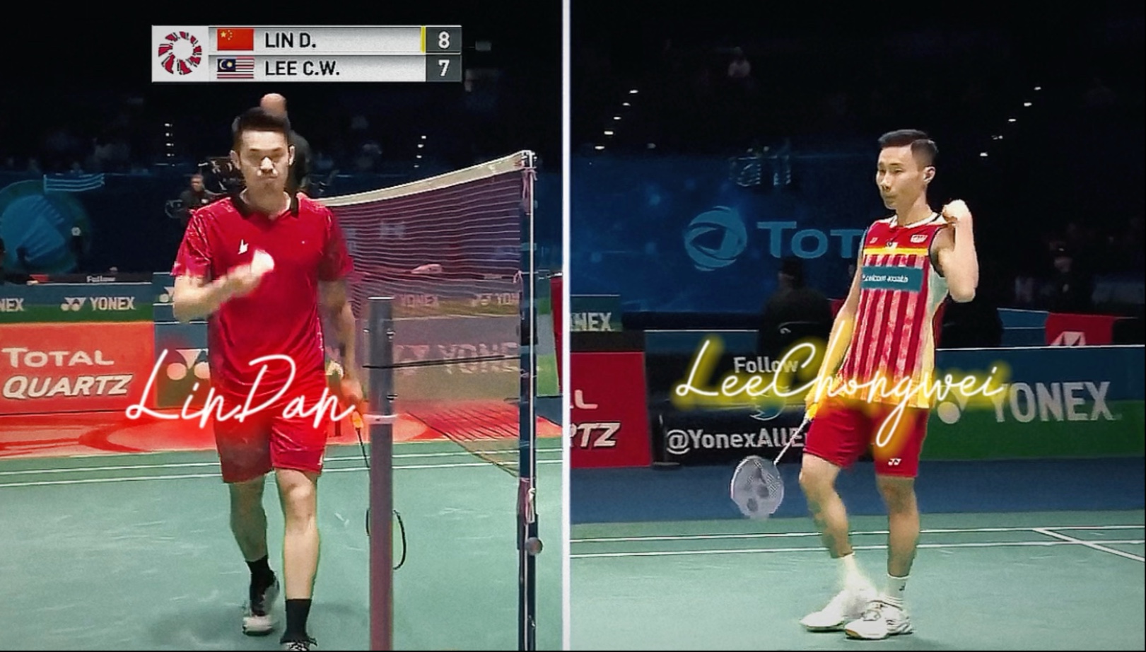 英格兰羽毛球队碾压法国羽毛球队，李宗伟统治全场